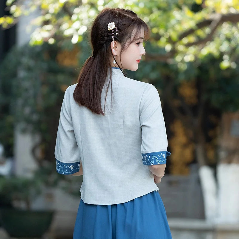 Elegant Qipao Charm Blouse