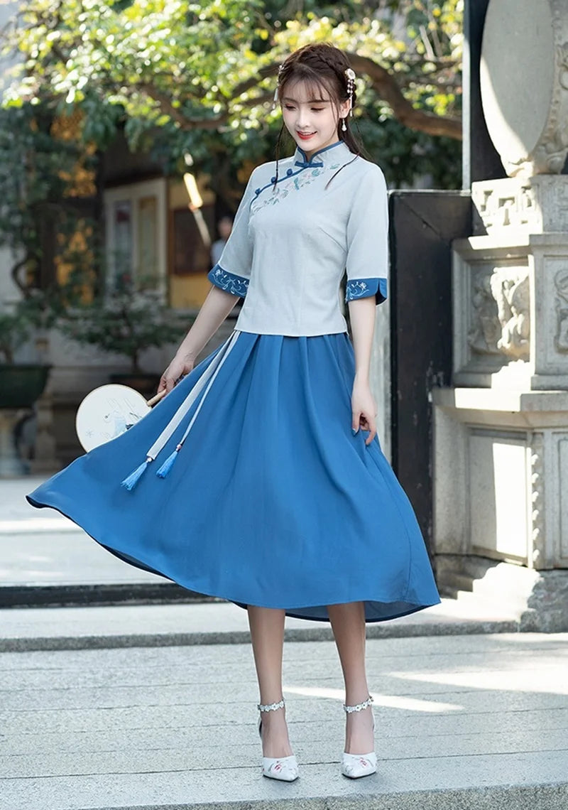 Elegant Qipao Charm Blouse