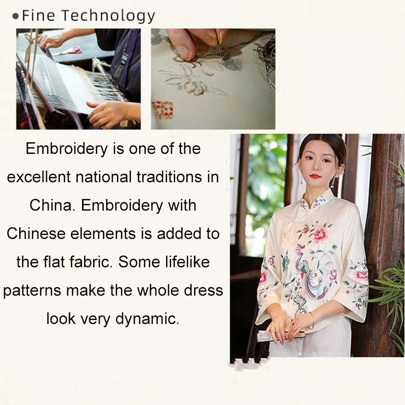 Retro Elegance Embroidered Cheongsam