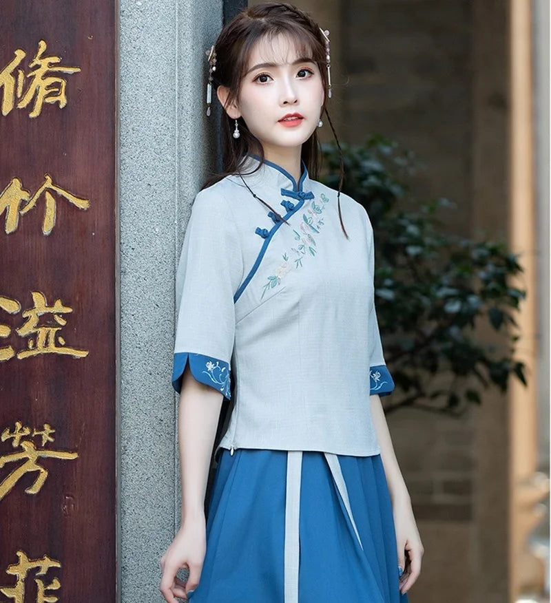 Elegant Qipao Charm Blouse
