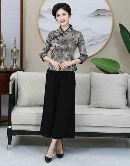 Elegant Mandarin Grace Tunic