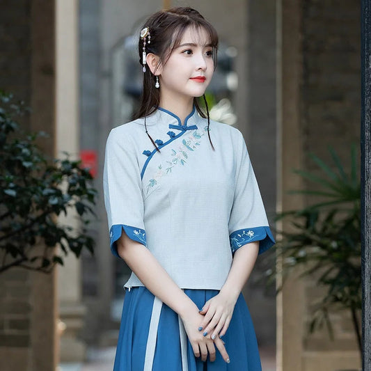 Elegant Qipao Charm Blouse