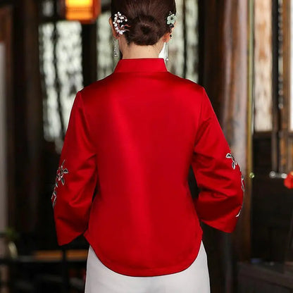 Retro Elegance Embroidered Cheongsam