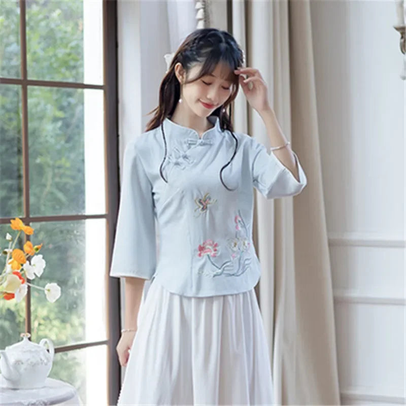 Elegance Embroidered Cheongsam Bliss