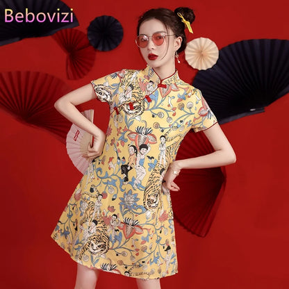 Summer Elegance XL Qipao Bliss