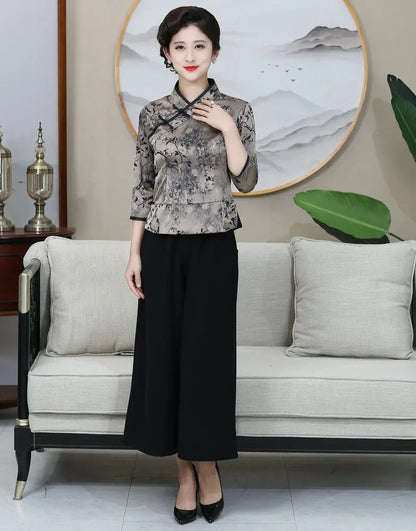 Elegant Mandarin Grace Tunic