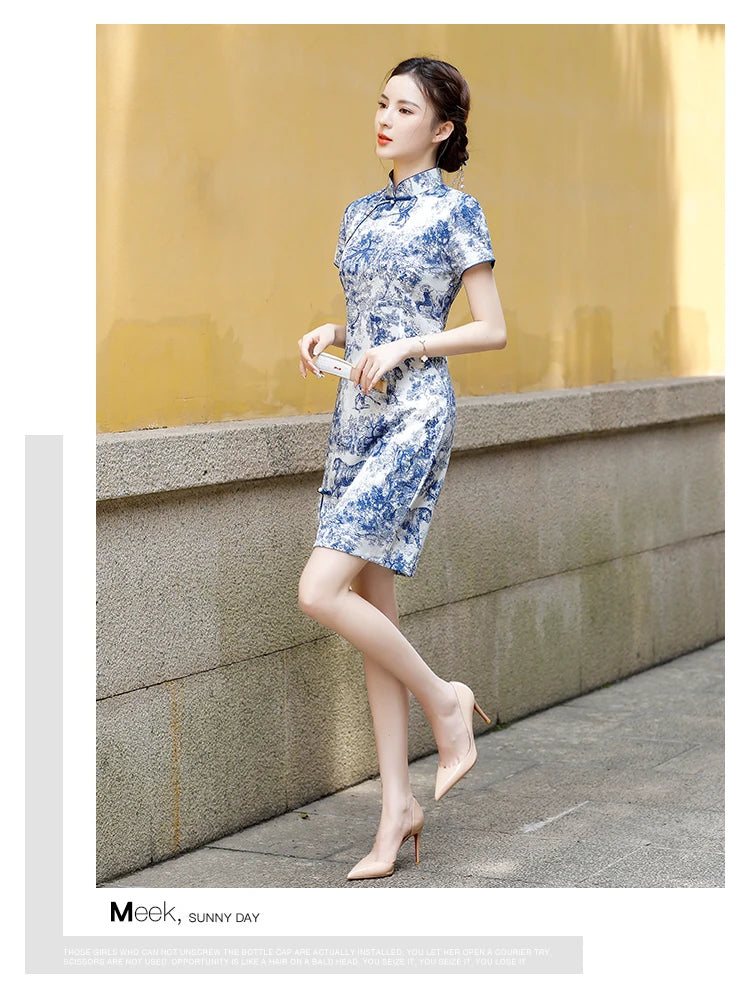 Summer Elegance Qipao Bliss