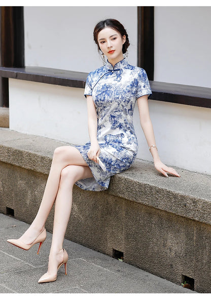 Summer Elegance Qipao Bliss