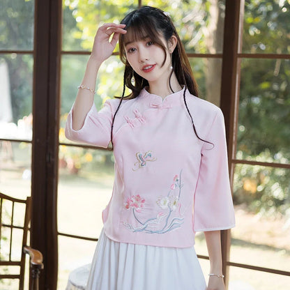 Elegance Embroidered Cheongsam Bliss