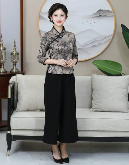 Elegant Mandarin Grace Tunic