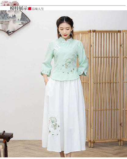 Elegant Spring Blossom Hanfu