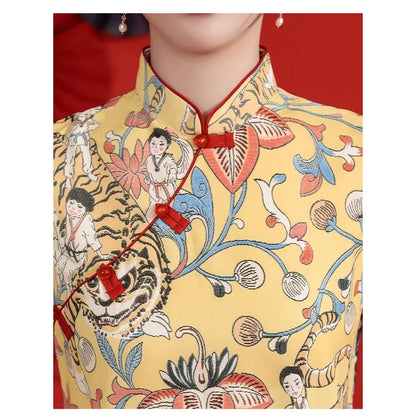 Summer Elegance XL Qipao Bliss
