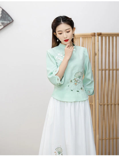 Elegant Spring Blossom Hanfu