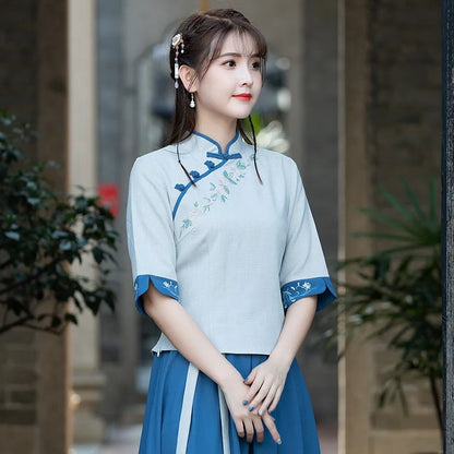Elegant Qipao Charm Blouse