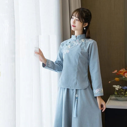 Zen Blossom Women's Qipao Top