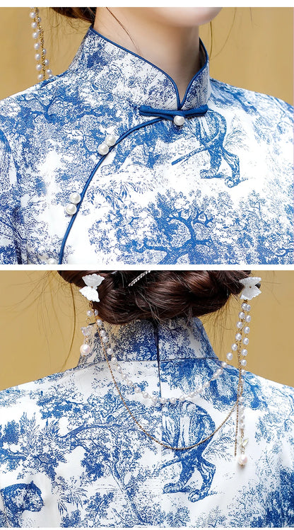 Summer Elegance Qipao Bliss