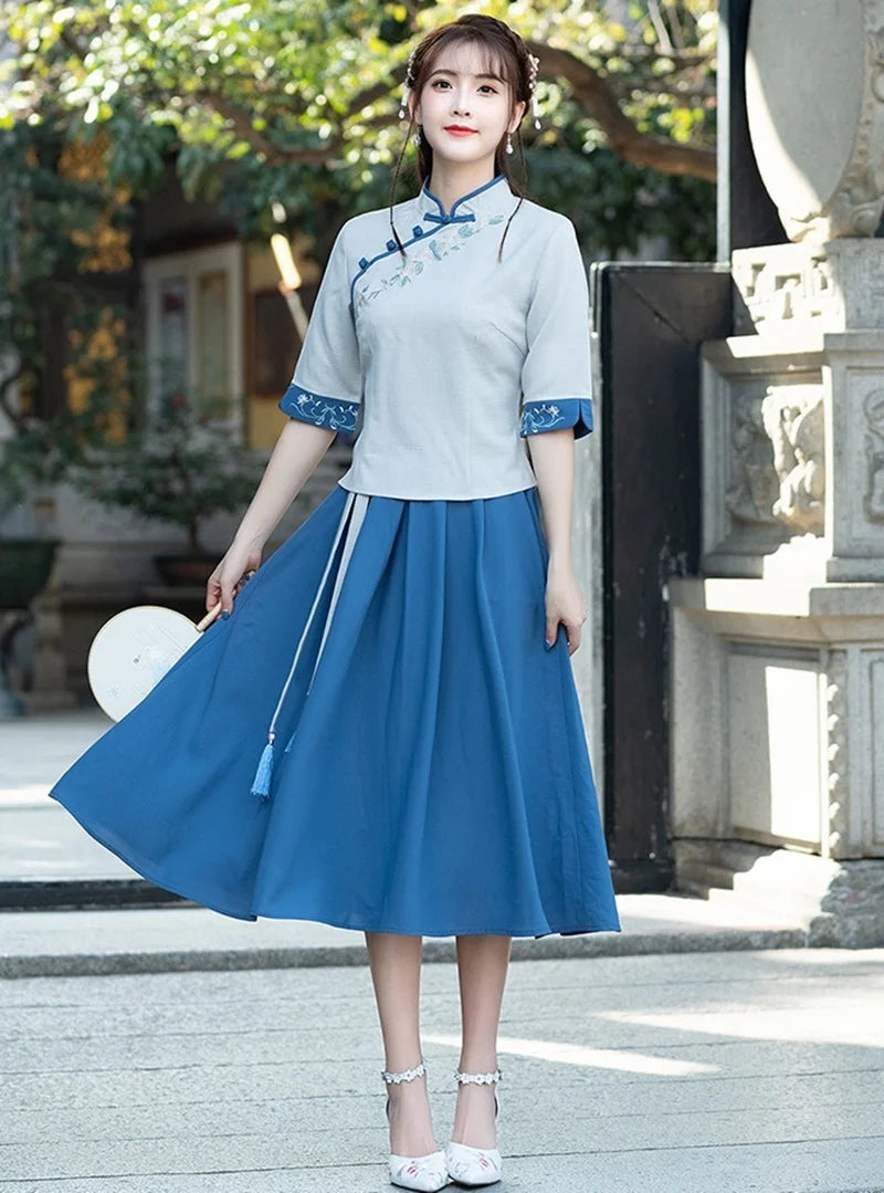Elegant Qipao Charm Blouse