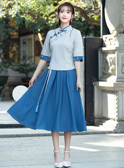 Elegant Qipao Charm Blouse