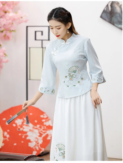Elegant Spring Blossom Hanfu